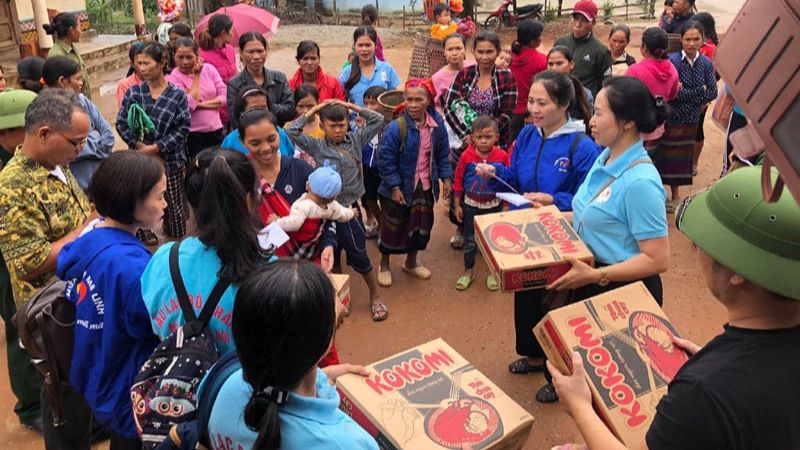 100vip hỗ trợ cứu thiên tai ở nhiều nơi